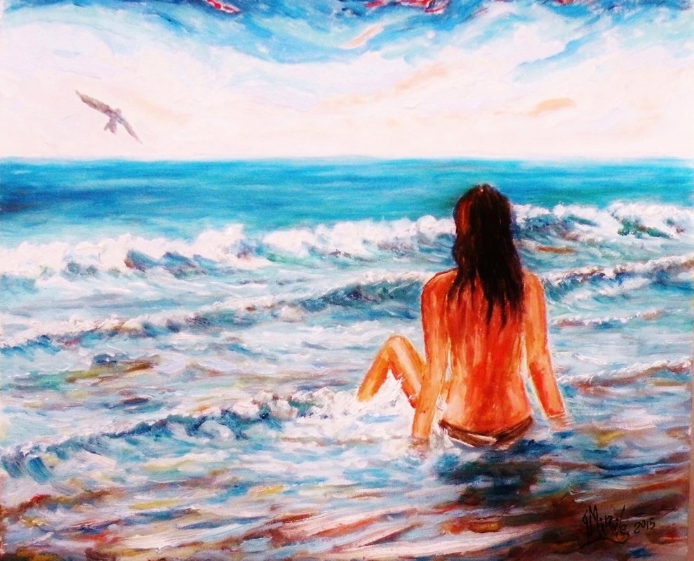 SOLITUDINE - Olio su tela 50 x 40